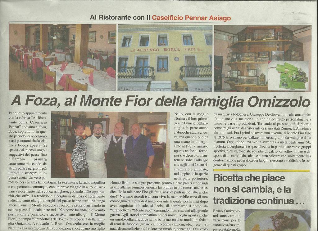 Hotel Monte Fior Foza Exteriör bild